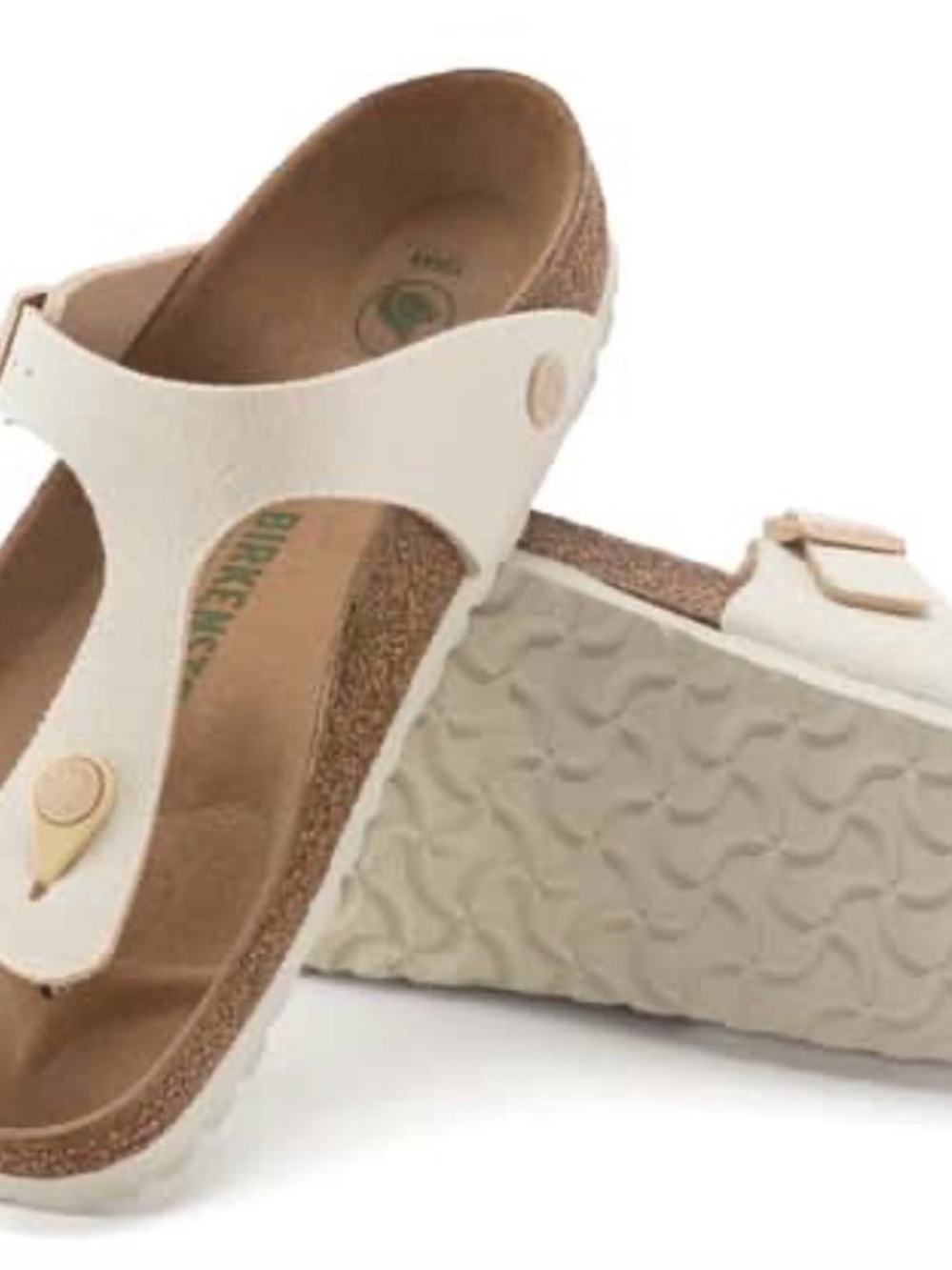 Birkenstock Women's Cream Gizeh Cork Thong Sandal